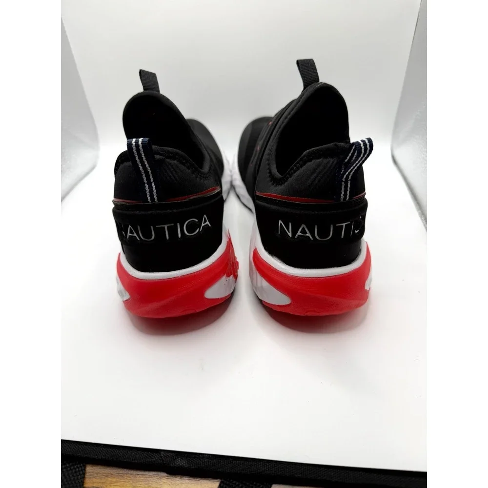 Nautica Zenton Men 11 Sneaker Black Low Top Casual Fashion Slip On Walking Shoes